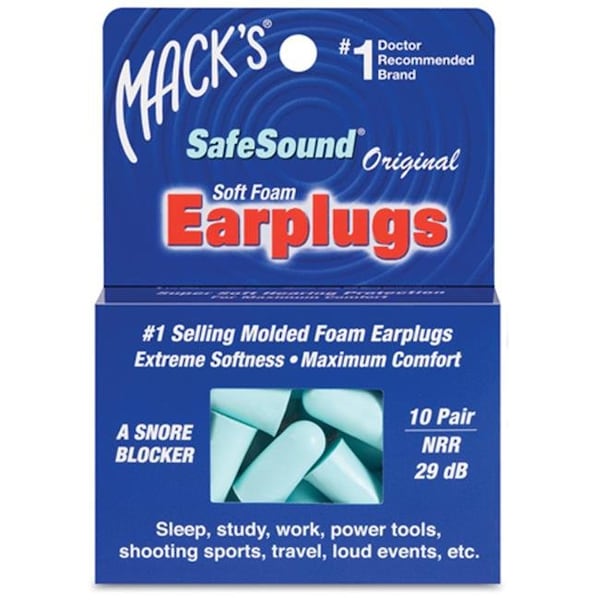 Macks Macks 360000 Ear Care Safesound Earplugs - 10 Pair 360000